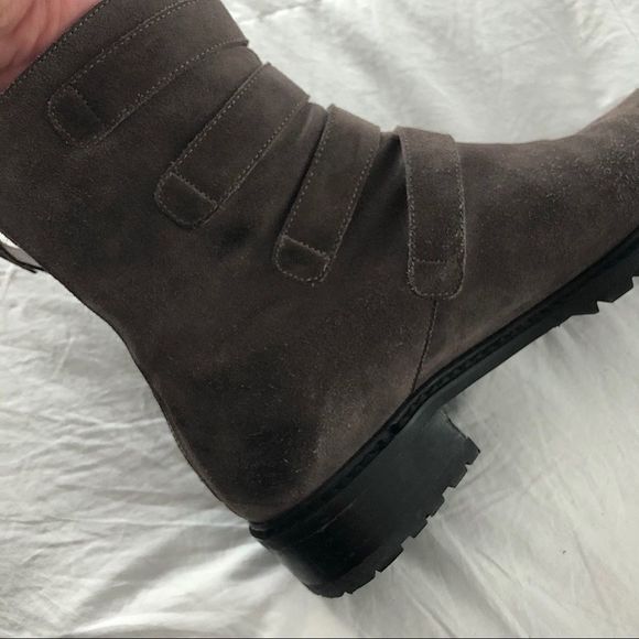 STUART WEITZMAN Jitterbug Suede Boot Seal 8 - Picture 11 of 16